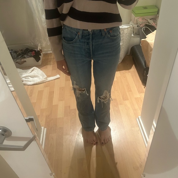 Re/done 90s jeans medium distressed - Picture 2 of 2